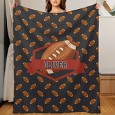 Custom Name Sporty Fun Blanket - Gift for Sports Lover